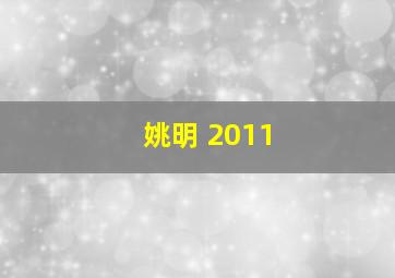 姚明 2011